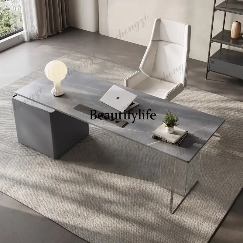 Nordic Sintered Stone Office Desk Modern Design Writing Desk Computer Executive Desk Floating Sense Office Furniture mueble
Nordic Sintered Stone Office Desk Modern Design Writing Desk Computer Executive Desk Floating Sense Office Furniture mueble
