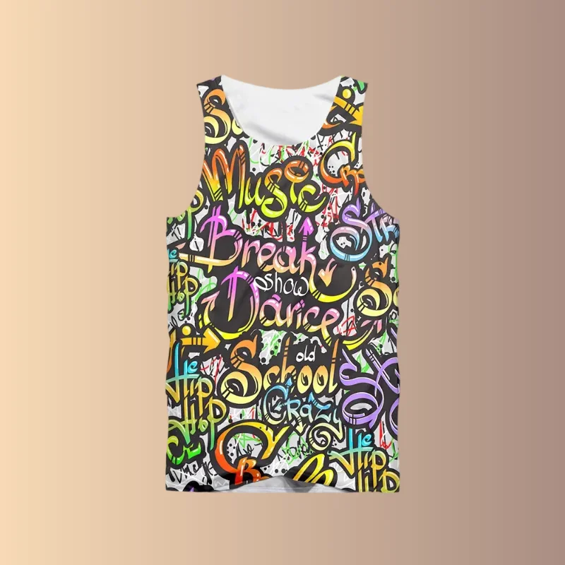 New Abstract Graffiti Patterns Tank Tops 3D Print Men Women Fashion Sport Vest Kids Beach Top Summer Oversized Gym Clothing Male
New Abstract Graffiti Patterns Tank Tops 3D Print Men Women Fashion Sport Vest Kids Beach Top Summer Oversized Gym Clothing Male