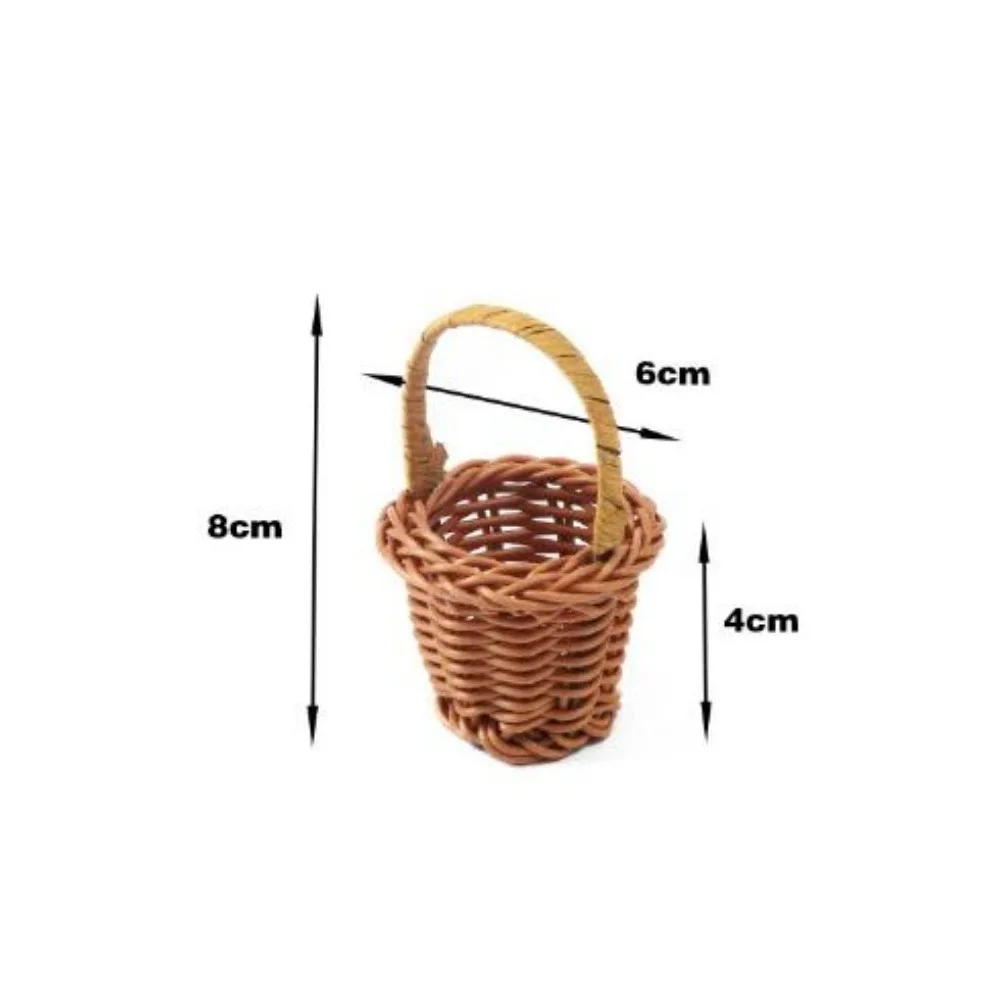 High Quality Mini Miniature Dollhouse Basket DIY Handmade Fashion Vine Weaving Basket Dolls Hand Woven Basket Children's Day
High Quality Mini Miniature Dollhouse Basket DIY Handmade Fashion Vine Weaving Basket Dolls Hand Woven Basket Children's Day