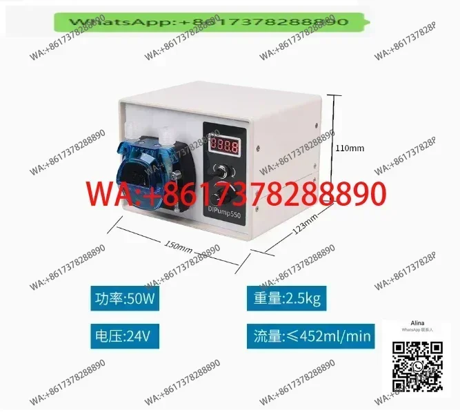 Интеллектуальный перистальтический насос DIP High Flow ST 24V с функцией сохранения настроек при отключении питания и силиконовой трубкой для дозатора жидкостей в пищевой промышленности
Интеллектуальный перистальтический насос DIP High Flow ST 24V с функцией сохранения настроек при отключении питания и силиконовой трубкой для дозатора жидкостей в пищевой промышленности