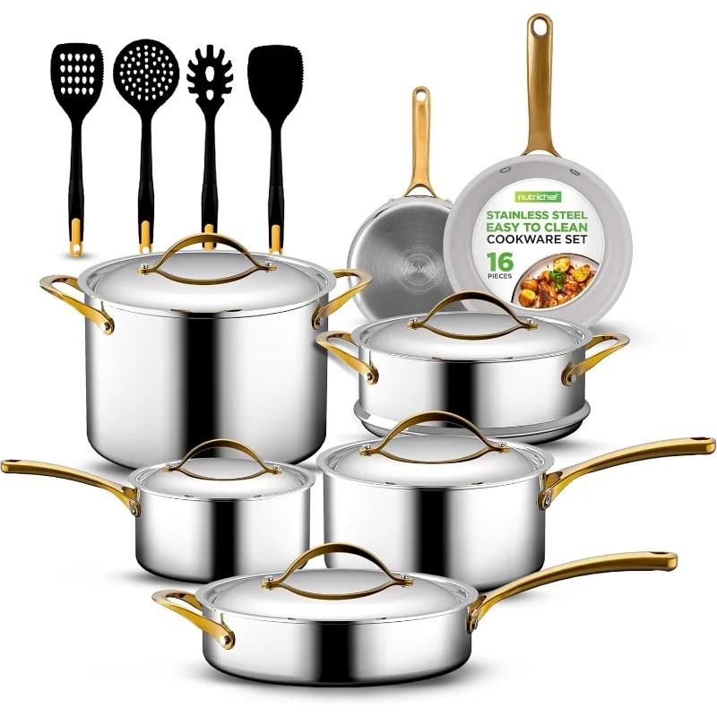 Kitchenware Pots Pans Set Clad Kitchen Cookware Fry Pan Non-Stick Coating, Stylish Kitchen Cookware Kitchen Accessories
Kitchenware Pots Pans Set Clad Kitchen Cookware Fry Pan Non-Stick Coating, Stylish Kitchen Cookware Kitchen Accessories
