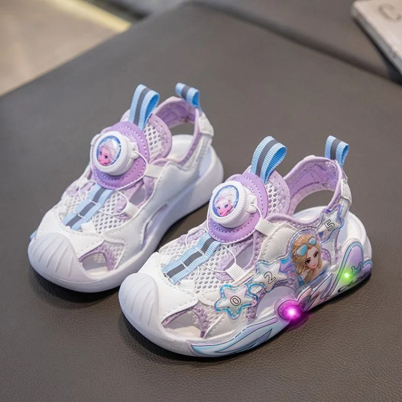 2026 Elsa Girls Light-Up Sandals, Twist-Knit Mary Janes Soft Sole Spring Shoes for Toddlers New Arrival
2026 Elsa Girls Light-Up Sandals, Twist-Knit Mary Janes Soft Sole Spring Shoes for Toddlers New Arrival