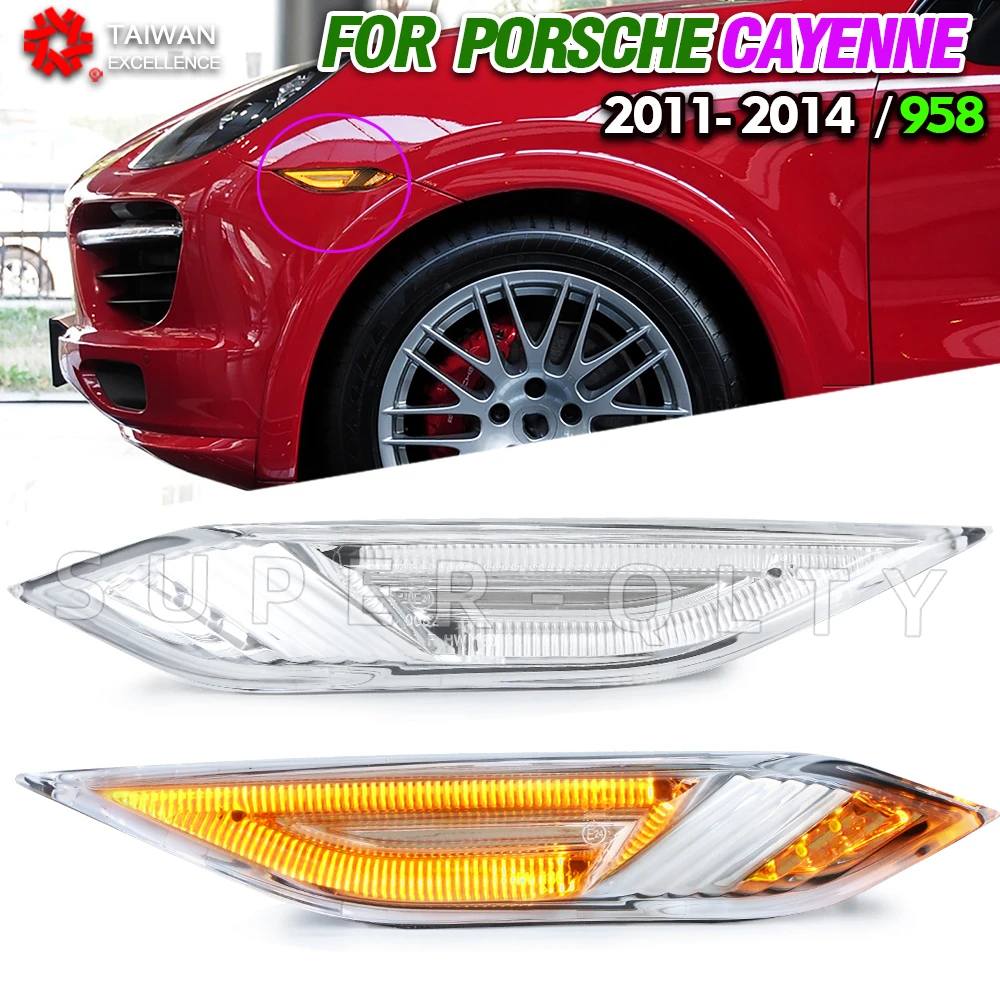 2Pcs LED Side Marker Light Turn Signal Lamps DRL Daytime Running Light For Porsche Cayenne 958 92A 2011 2012 2013 2014
2Pcs LED Side Marker Light Turn Signal Lamps DRL Daytime Running Light For Porsche Cayenne 958 92A 2011 2012 2013 2014