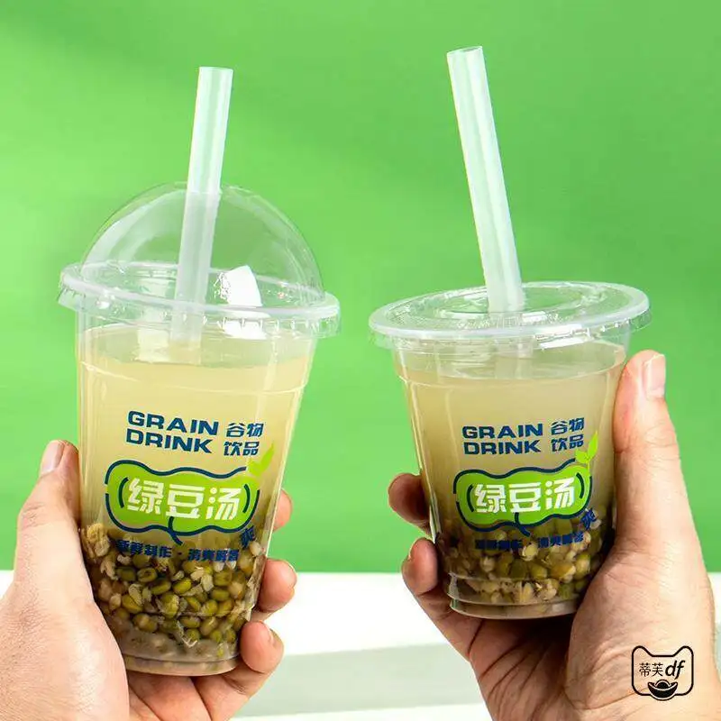 Disposable Plastic Green Bean Soup Cup with Lid for Street Vendors Milk Ice Cream Cup Press Cover Stall Selling
Disposable Plastic Green Bean Soup Cup with Lid for Street Vendors Milk Ice Cream Cup Press Cover Stall Selling