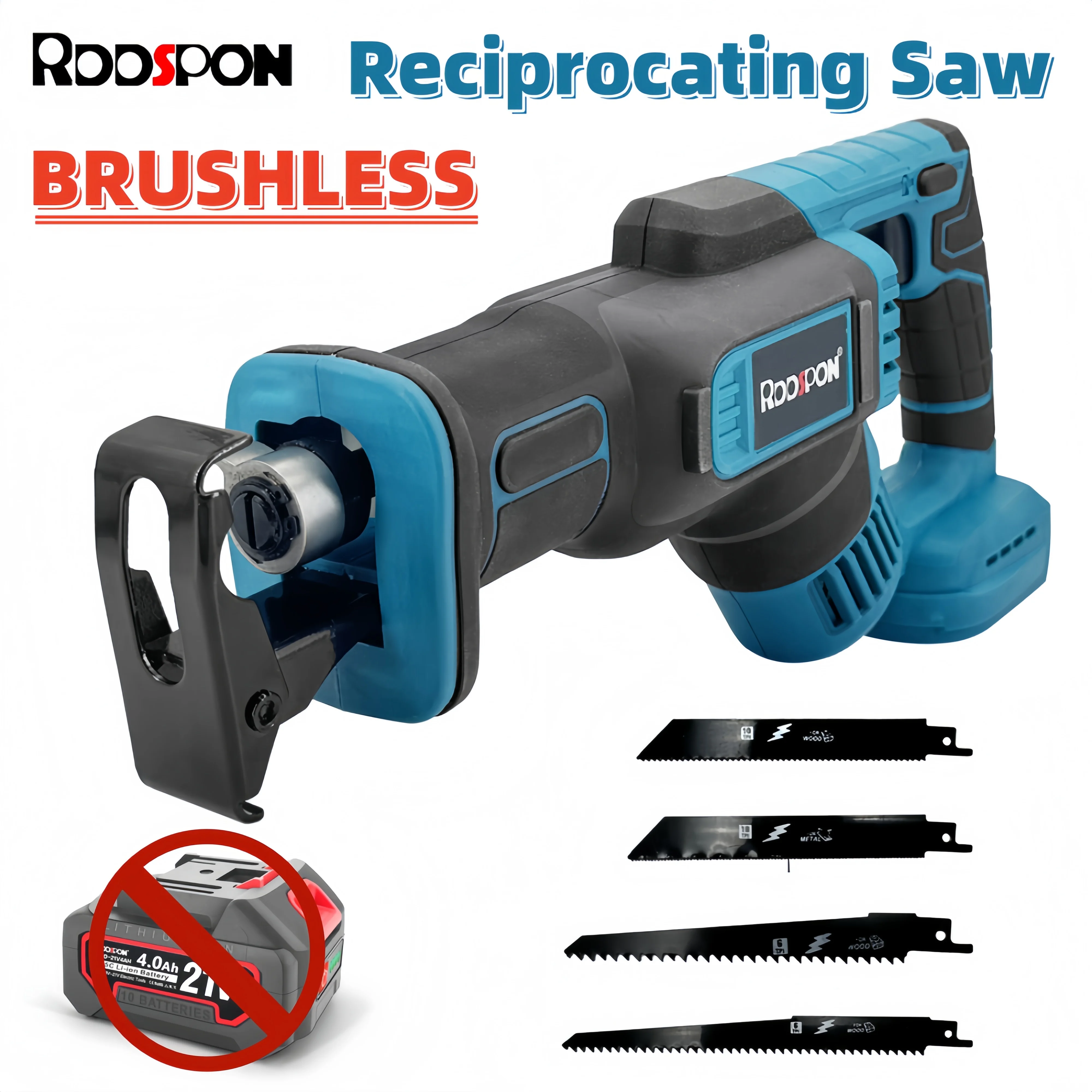 Cordless Reciprocating Saw For Makita 18V-21V Battery Electric Cutting Saber Saw Wood Metal Pipe Cutting Power Tools(No Battery)
Cordless Reciprocating Saw For Makita 18V-21V Battery Electric Cutting Saber Saw Wood Metal Pipe Cutting Power Tools(No Battery)