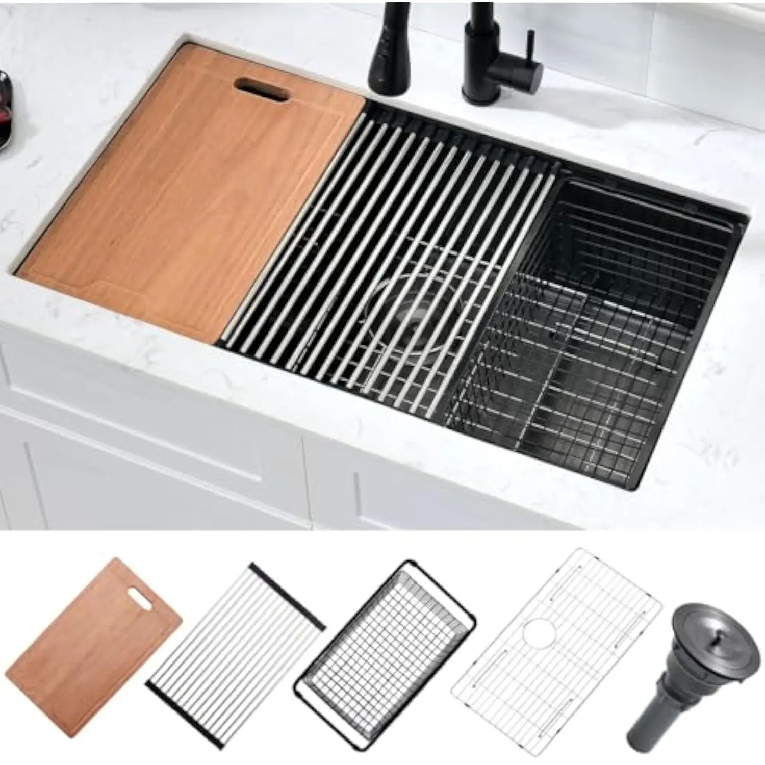 32 кухонная мойка под креплением бронзового цвета, -32X19X10 дюймов, черная одинарная чаша из нержавеющей стали под креплением, кухонная мойка Workstat
32 кухонная мойка под креплением бронзового цвета, -32X19X10 дюймов, черная одинарная чаша из нержавеющей стали под креплением, кухонная мойка Workstat
