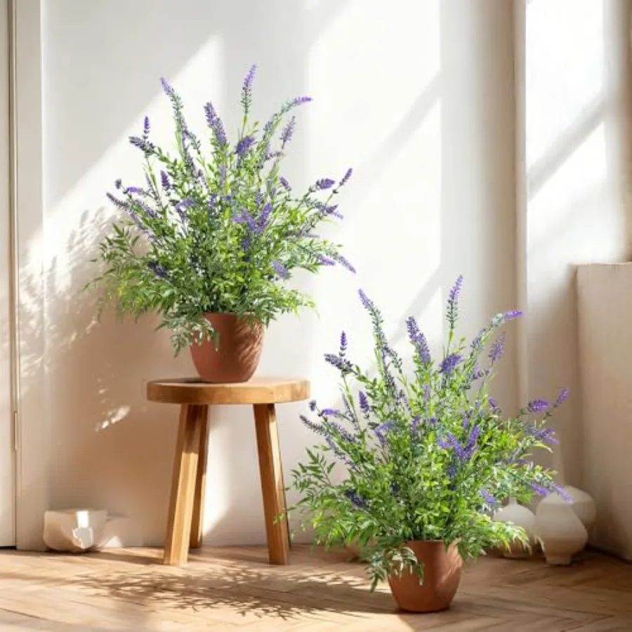 2 Pack Artificial Lavender Plants in Pots Artificial Potted Plants Fake Flower Plant Real Touch Silk Faux Plants Greenery for I
2 Pack Artificial Lavender Plants in Pots Artificial Potted Plants Fake Flower Plant Real Touch Silk Faux Plants Greenery for I