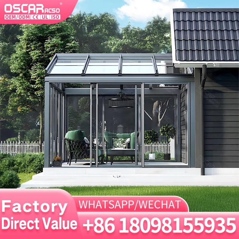 Aluminum Sunroom with Multifunctional Design for Patio Deck Customized by Factory in USA
Aluminum Sunroom with Multifunctional Design for Patio Deck Customized by Factory in USA