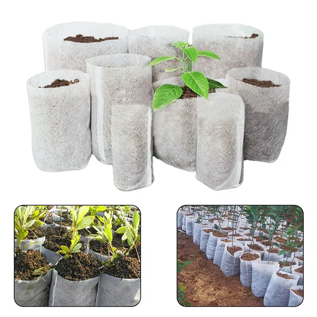 100pcs Non-woven Bags Plant Grow Bag Non-woven Fabric Grow Breeding Bags Environmentally Friendly Nursery Bags Pots
100pcs Non-woven Bags Plant Grow Bag Non-woven Fabric Grow Breeding Bags Environmentally Friendly Nursery Bags Pots