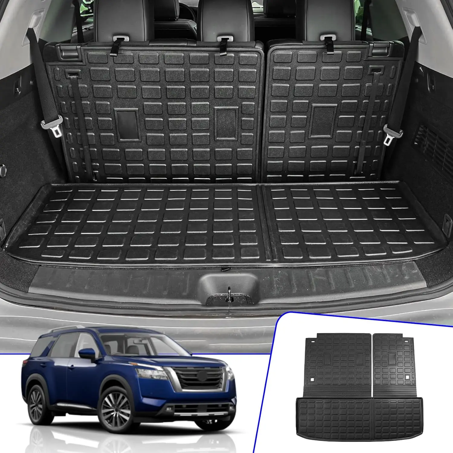 2022 - 2026 SUV Trunk and Back Seat Protection, TPE Material, Black Color, All - Weather
2022 - 2026 SUV Trunk and Back Seat Protection, TPE Material, Black Color, All - Weather