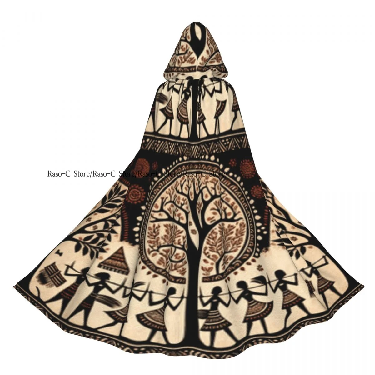 Unisex Witch Party Reversible Hooded Adult Vampires Cape Cloak Warli Artwork Indigenous People Tree Of Life
Unisex Witch Party Reversible Hooded Adult Vampires Cape Cloak Warli Artwork Indigenous People Tree Of Life
