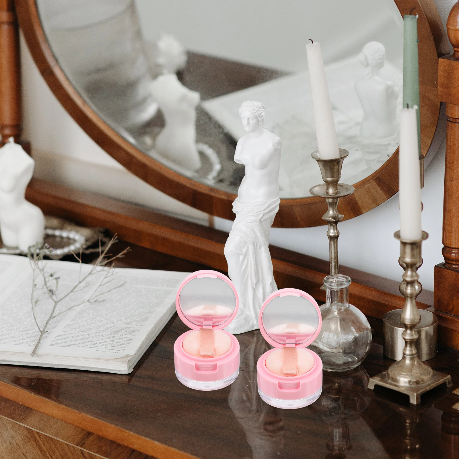 Mini with Mirror 3g 5g Powder Puff Travel Size Lightweight Portable Loose Powder Container Cosmetics Case Makeup
Mini with Mirror 3g 5g Powder Puff Travel Size Lightweight Portable Loose Powder Container Cosmetics Case Makeup