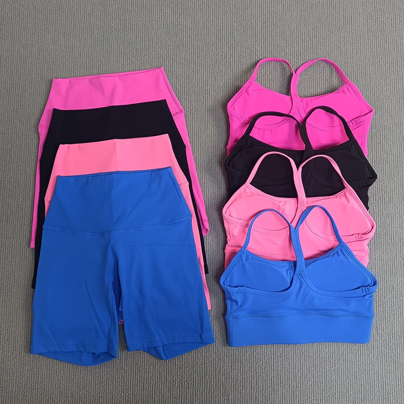 2 Pcs Woman's Fitness Set Y line Bras Top Sport Short Tight Women Gym Yoga Short Legging Set SAthletic Workout sportwear
2 Pcs Woman's Fitness Set Y line Bras Top Sport Short Tight Women Gym Yoga Short Legging Set SAthletic Workout sportwear