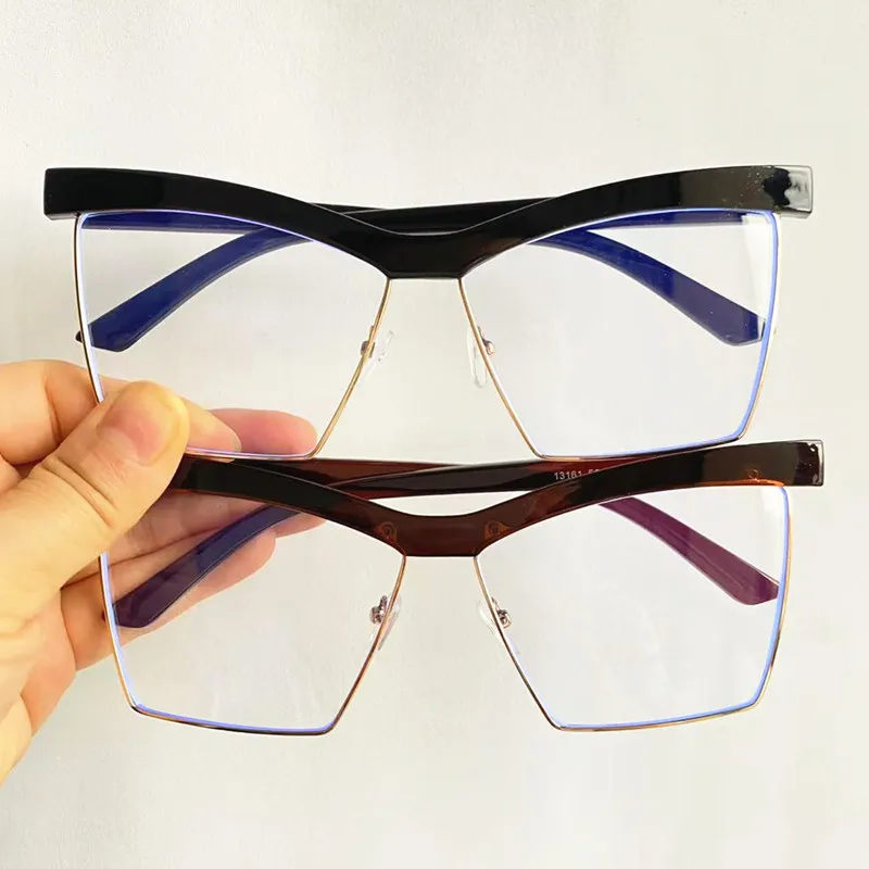 Women Anti-Blue Light Glasses Cat Eye Eyeglasses Semi-rimless Design Spectacles Googles Simplity Eyewaear Ornamental
Women Anti-Blue Light Glasses Cat Eye Eyeglasses Semi-rimless Design Spectacles Googles Simplity Eyewaear Ornamental