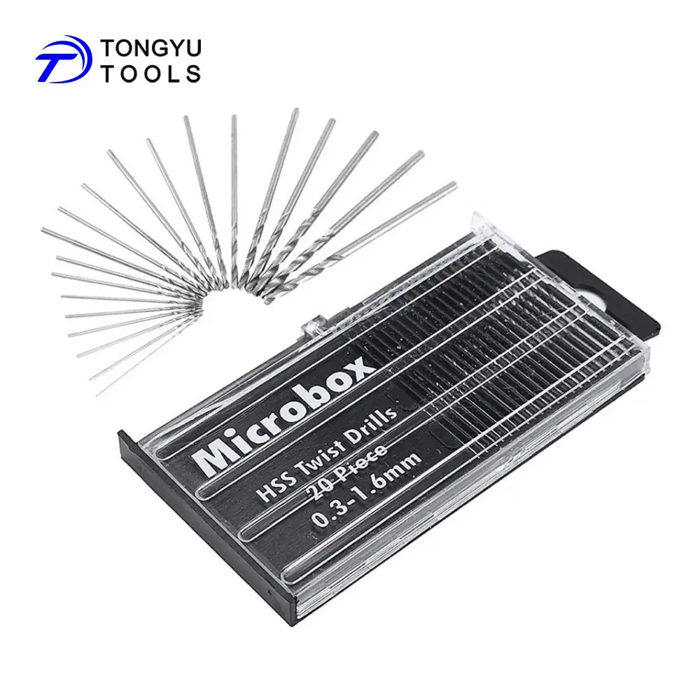 20Pcs Mini Twist Drill Bit Micro 0.3-1.6mm with Optional Pin Vise Hand Drill for DIY Hobby PCB Craft Resin Polymer Clay Plastic
20Pcs Mini Twist Drill Bit Micro 0.3-1.6mm with Optional Pin Vise Hand Drill for DIY Hobby PCB Craft Resin Polymer Clay Plastic