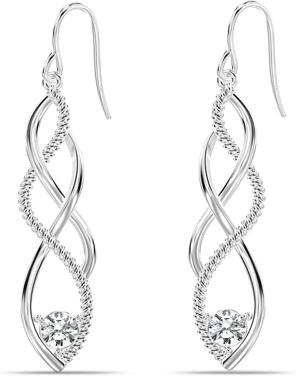 Charmsy 925 Sterling Silver Infinity Knot Twist French Wire Drop Dangle Earrings for Women
Charmsy 925 Sterling Silver Infinity Knot Twist French Wire Drop Dangle Earrings for Women