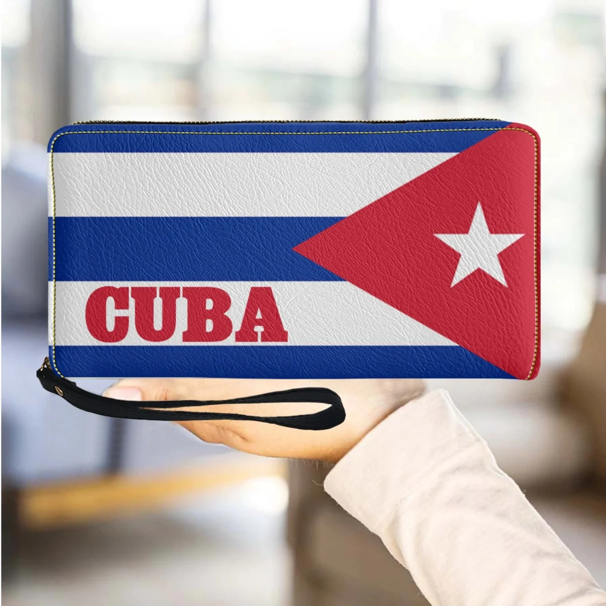 Cuba Flag Pattern Design Luxury Women Wallets Ladies Purse with Zipper Casual Long Card Holder PU Leather Female Clutch Wallet
Cuba Flag Pattern Design Luxury Women Wallets Ladies Purse with Zipper Casual Long Card Holder PU Leather Female Clutch Wallet