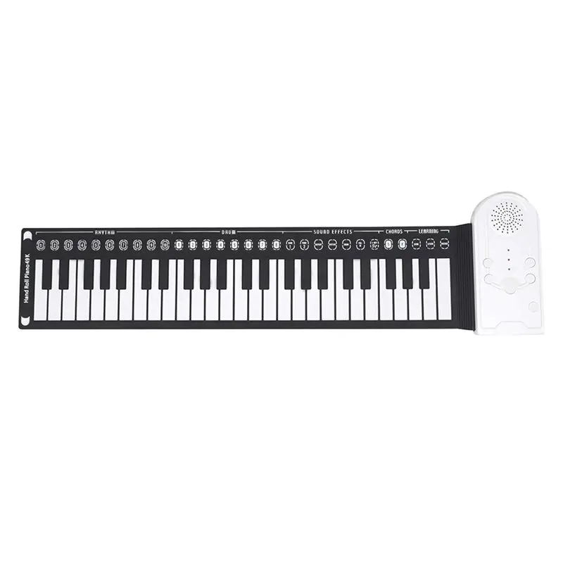 ABKV-49-Key Hand Electronic Piano Portable Folding Hand Piano Beginner Keyboard Instrument