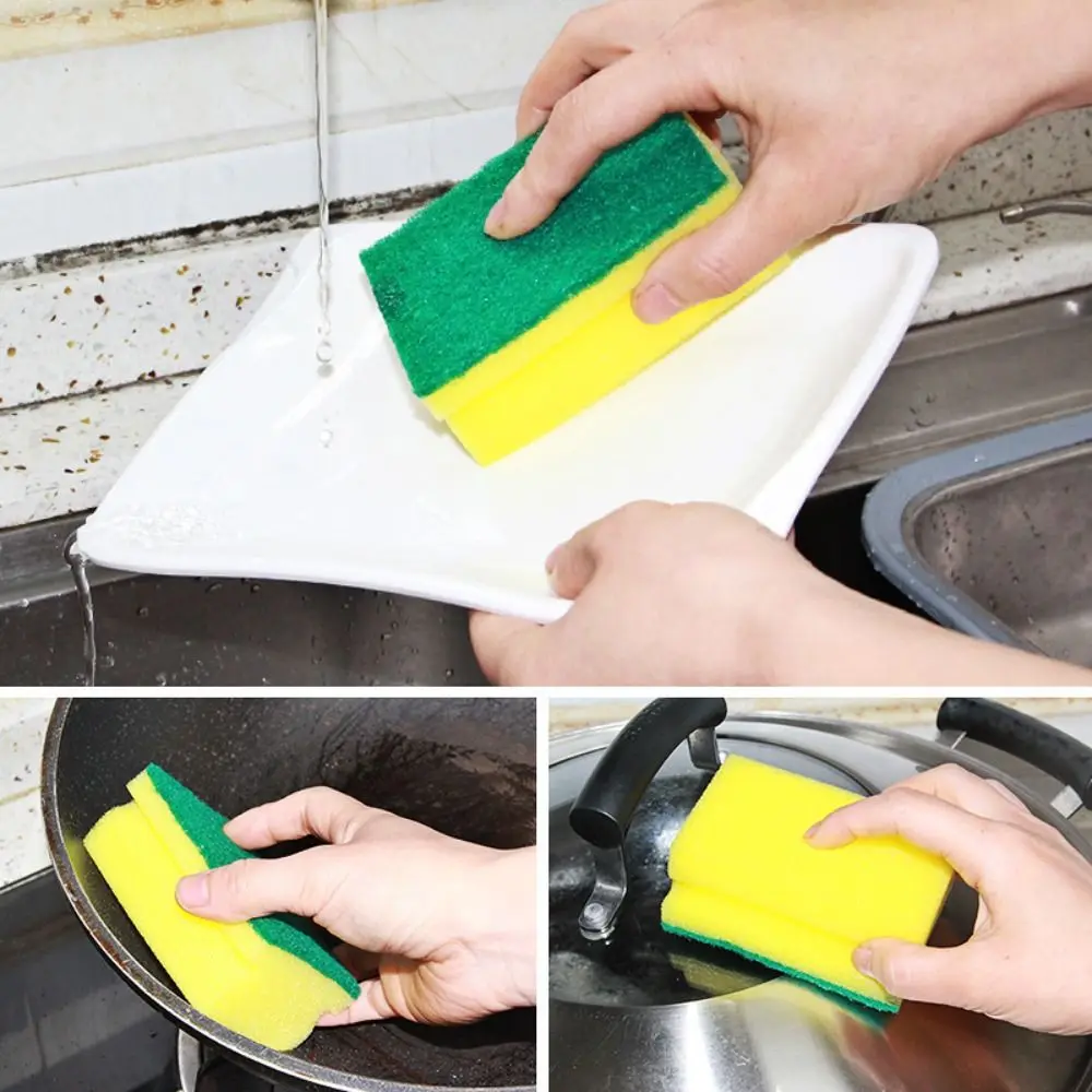 Durable Reusable Dishwashing Sponge Highly Absorbent Rust Removing Scouring Pad Double-sided Cleaning Brush Household Cleaning
Durable Reusable Dishwashing Sponge Highly Absorbent Rust Removing Scouring Pad Double-sided Cleaning Brush Household Cleaning