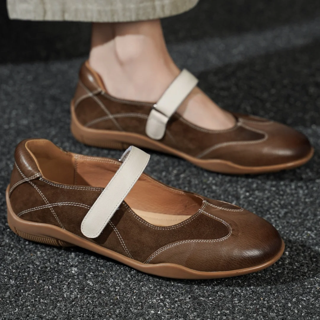 danxuefei women's genuine leather mix color patchwork narrow band hook&loop Mary Jane flats loafers high quality soft sneakers
danxuefei women's genuine leather mix color patchwork narrow band hook&loop Mary Jane flats loafers high quality soft sneakers