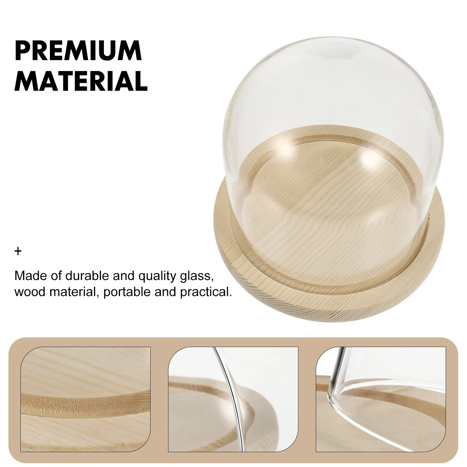 1Set Preserved Flower Glass Display Cover Dust-Proof Dome with Wooden Base for Floral Arrangement Home Decoration
1Set Preserved Flower Glass Display Cover Dust-Proof Dome with Wooden Base for Floral Arrangement Home Decoration