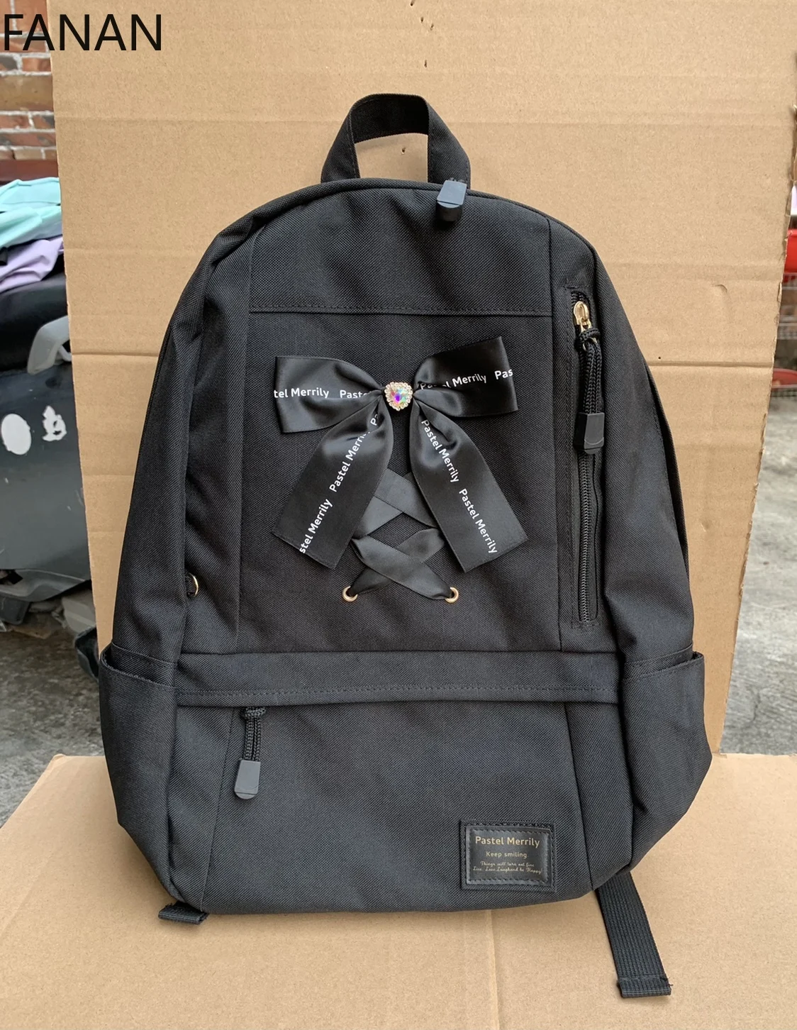 Handbag Cute Girly Bow School Bag Schoolgirl Sweet Kawaii Black Bulk Backpacks Shoulder Bags Original Japanese Travel Bag
Handbag Cute Girly Bow School Bag Schoolgirl Sweet Kawaii Black Bulk Backpacks Shoulder Bags Original Japanese Travel Bag