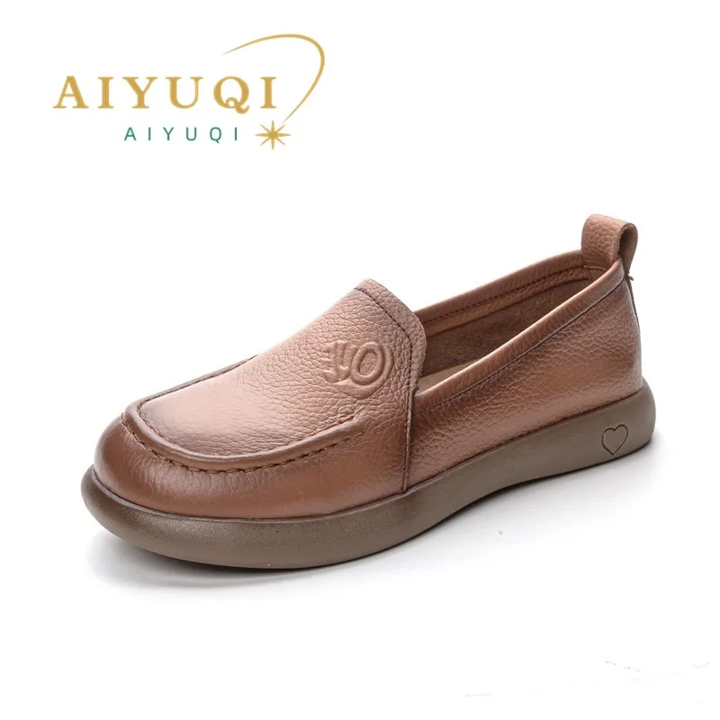 AIYUQI Genuine Leather Flat Shoes Women 2024 New Large Size Non-Slip Mom Shoes Women Spring Pumps Women's Shoes
AIYUQI Genuine Leather Flat Shoes Women 2024 New Large Size Non-Slip Mom Shoes Women Spring Pumps Women's Shoes