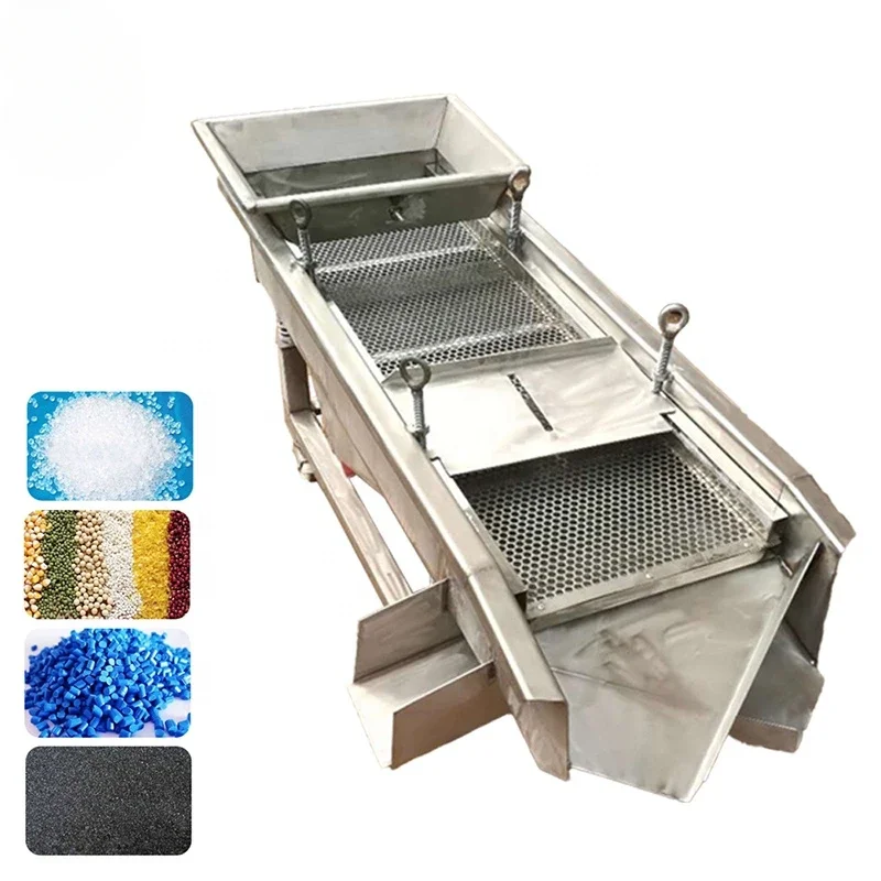 Factory Cheap Hot Sale Food Grain Bean Wheat Corn Sieve Particle Sieving Separator Seed Cleaning Linear Vibrating Screen Machine
Factory Cheap Hot Sale Food Grain Bean Wheat Corn Sieve Particle Sieving Separator Seed Cleaning Linear Vibrating Screen Machine