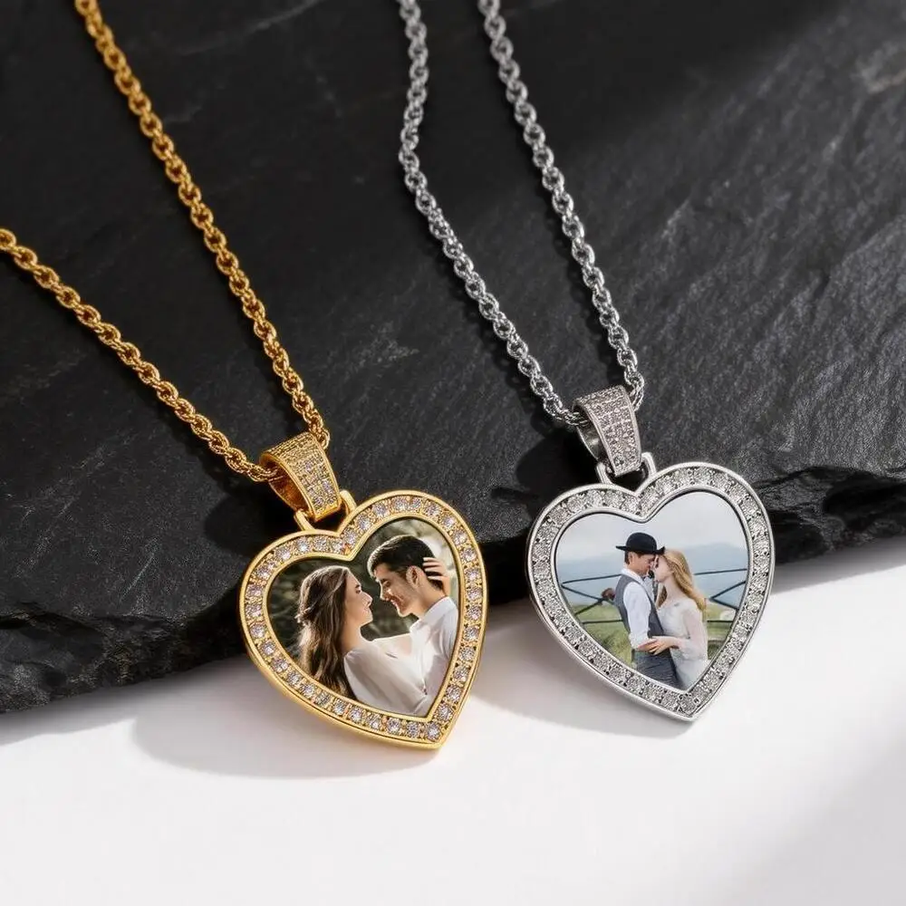 Custom Picture Necklace for Men Women,Hiphop Crystal Zircon Heart Shape Pendant Neckalce,Commemorative Jewelry Gift
Custom Picture Necklace for Men Women,Hiphop Crystal Zircon Heart Shape Pendant Neckalce,Commemorative Jewelry Gift