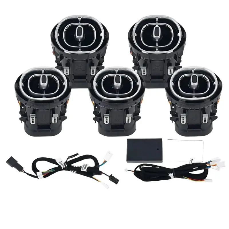 A60E-Front 64 Color LED Air Vent Led Turbine Nozzle For Mercedes Benz C-Class W206 Ambient Light Outlet Turbo Interior Accessori
A60E-Front 64 Color LED Air Vent Led Turbine Nozzle For Mercedes Benz C-Class W206 Ambient Light Outlet Turbo Interior Accessori