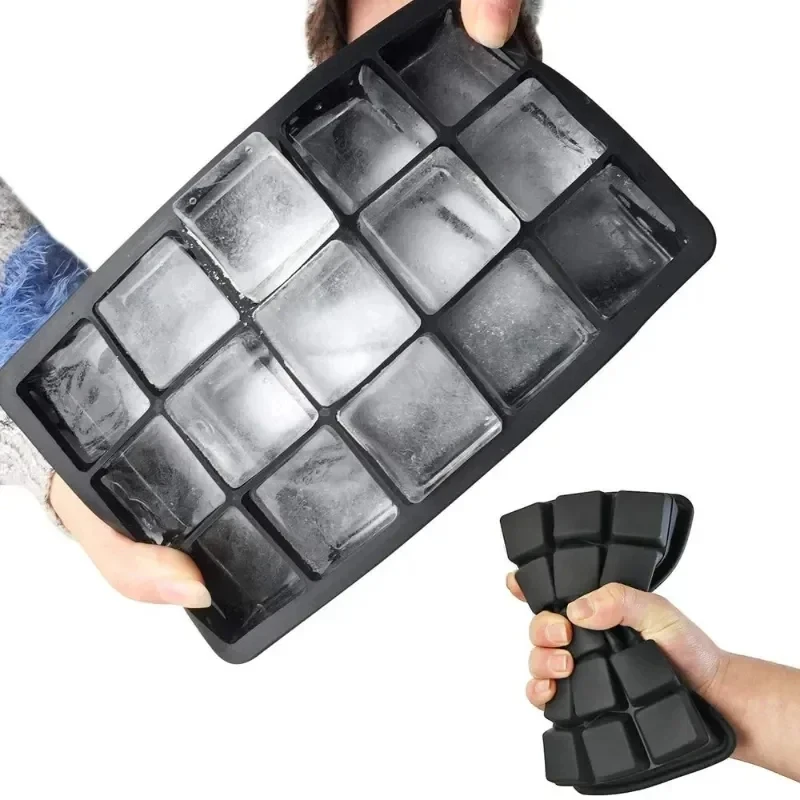 New 15 Grid Silicone Ice Cube Mold Big Tray Mold Ice Cube Maker Non-toxic Durable Bar Pub Wine Ice Blocks Maker
New 15 Grid Silicone Ice Cube Mold Big Tray Mold Ice Cube Maker Non-toxic Durable Bar Pub Wine Ice Blocks Maker