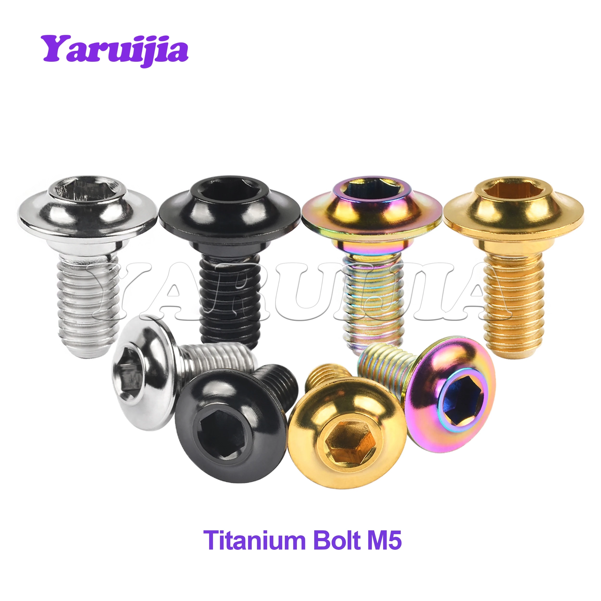 Yaruijia Titanium Bolts M5 Hex Head Clamp Bolt Screw for Road Bike Riding C Brake Shoes C Clamp Brake Pad
Yaruijia Titanium Bolts M5 Hex Head Clamp Bolt Screw for Road Bike Riding C Brake Shoes C Clamp Brake Pad
