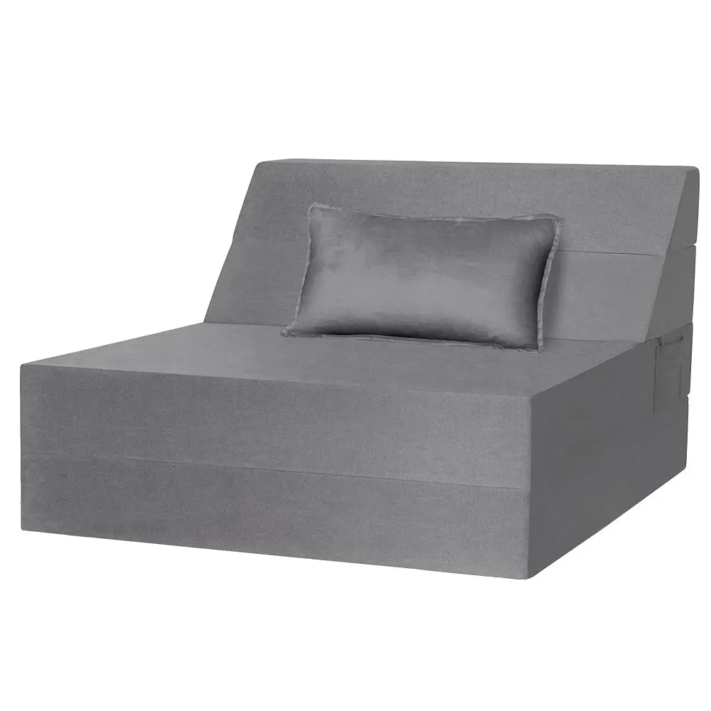 5 In 1 Folding Sofa Bed, Twin Size Convertible Sleeper Chair With Pillow, Memory Foam Futon Couch, Velvet Fabric Washable Mattr
5 In 1 Folding Sofa Bed, Twin Size Convertible Sleeper Chair With Pillow, Memory Foam Futon Couch, Velvet Fabric Washable Mattr
