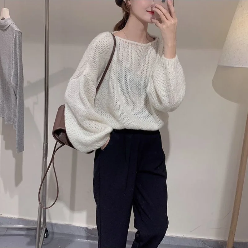 Japanese O Neck Pullover Sweater Women Spring and Autumn Soft Glutinous Knitwear One Line Neck Long Sleeve Pullover Sweater Top
Japanese O Neck Pullover Sweater Women Spring and Autumn Soft Glutinous Knitwear One Line Neck Long Sleeve Pullover Sweater Top