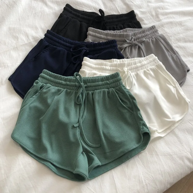 Silk Ribbed Shorts Women, Summer Korean Style, Loose Fit, Elastic Waist, Wide Leg, Slimming Sports
Silk Ribbed Shorts Women, Summer Korean Style, Loose Fit, Elastic Waist, Wide Leg, Slimming Sports