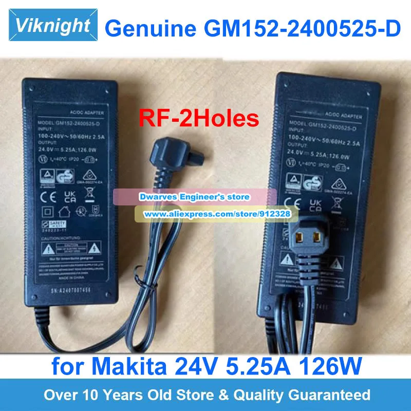 Genuine GM152-2400525-D AC/DC Adapter Makita/GVE 24V 5.25A 126W Charger for Car Refrigerator
Genuine GM152-2400525-D AC/DC Adapter Makita/GVE 24V 5.25A 126W Charger for Car Refrigerator