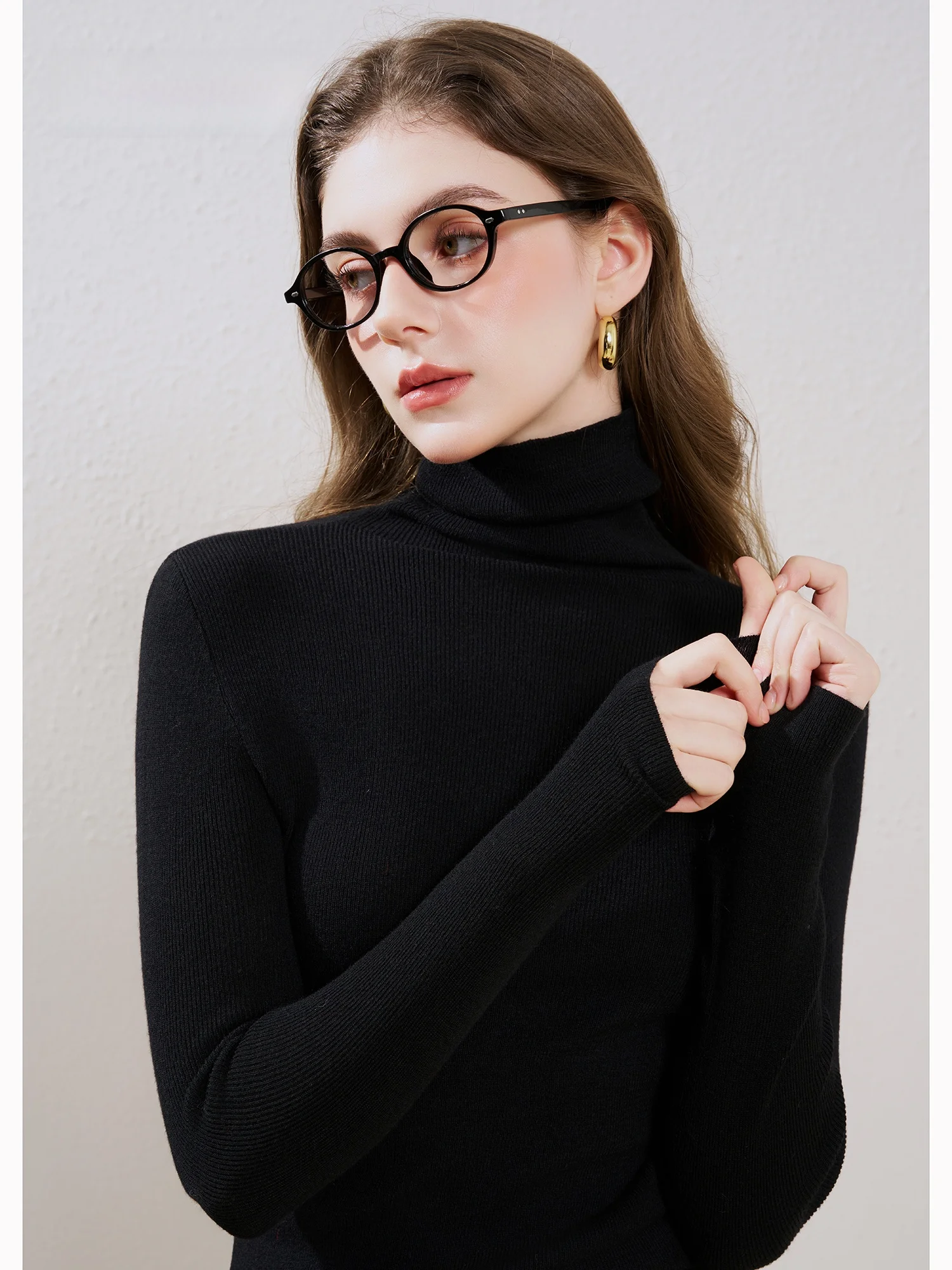 Bla Knitted Wool Sweater High Collar Slim Fit Long Sve Autumn Winter New Sle Inner Wear Women's Faion Simple Sle
Bla Knitted Wool Sweater High Collar Slim Fit Long Sve Autumn Winter New Sle Inner Wear Women's Faion Simple Sle