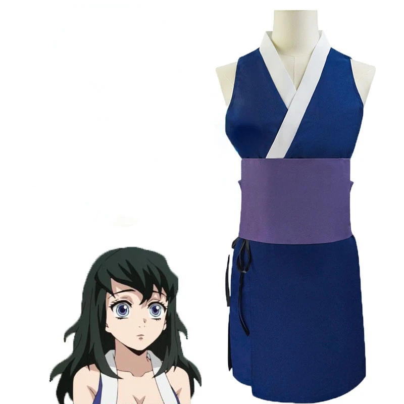 Suma Blue Dress Cloth Anime Cosplay Entertainment District Arc Kimetsu No Yaiba Costume Uniform Belt Party Women
Suma Blue Dress Cloth Anime Cosplay Entertainment District Arc Kimetsu No Yaiba Costume Uniform Belt Party Women