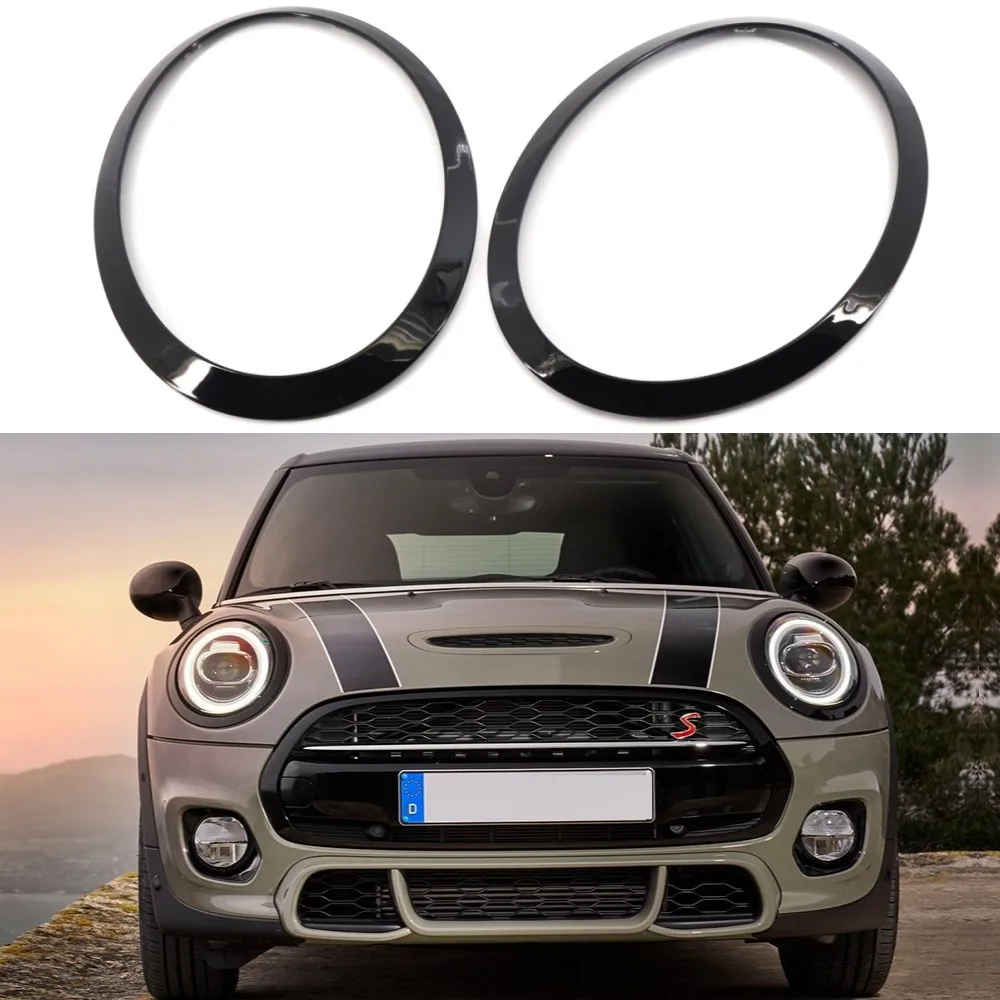 2pcs Car Headlight Frame For BMW MINI F55 F56 F57 2014-2021 51712355791 51712355798 Gloss Black Car Lights Cover Accessories
2pcs Car Headlight Frame For BMW MINI F55 F56 F57 2014-2021 51712355791 51712355798 Gloss Black Car Lights Cover Accessories