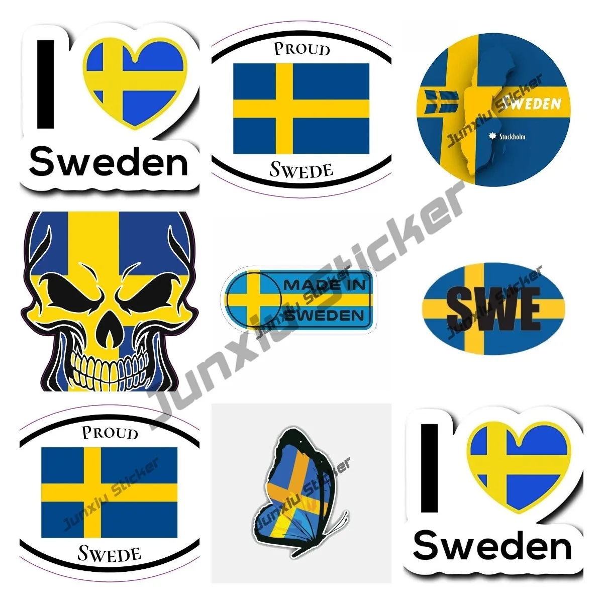 SWE - Sweden Oval Flag Sticker Love Swedish Flag Skull Vinyl Decal Motorcycle Decals for Cars Phone Laptop Decor
SWE - Sweden Oval Flag Sticker Love Swedish Flag Skull Vinyl Decal Motorcycle Decals for Cars Phone Laptop Decor