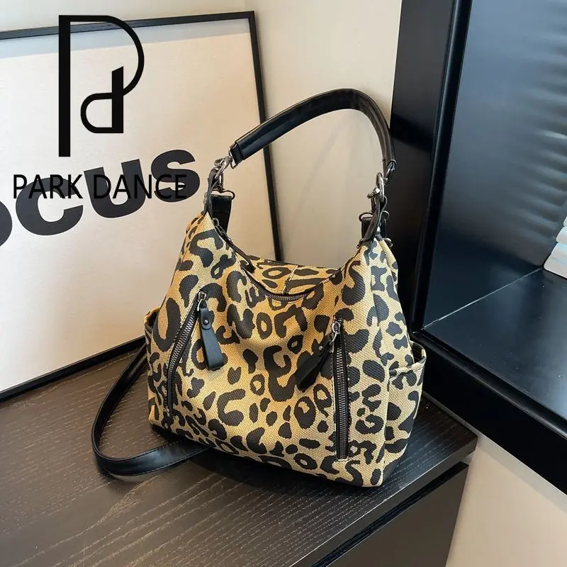 Модная сумка-тоут с леопардовым принтом, новая сумка-мессенджер, большая вместимость, дорожный рюкзак на плечо для отдыха, высококачественный рюкзак, изысканная индивидуальность
Модная сумка-тоут с леопардовым принтом, новая сумка-мессенджер, большая вместимость, дорожный рюкзак на плечо для отдыха, высококачественный рюкзак, изысканная индивидуальность