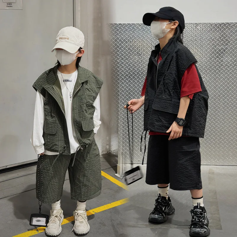 Children's Vest Suit 2024 Spring New Boy's Waistcoat Trousers 2-Piece Suit X24095
Children's Vest Suit 2024 Spring New Boy's Waistcoat Trousers 2-Piece Suit X24095