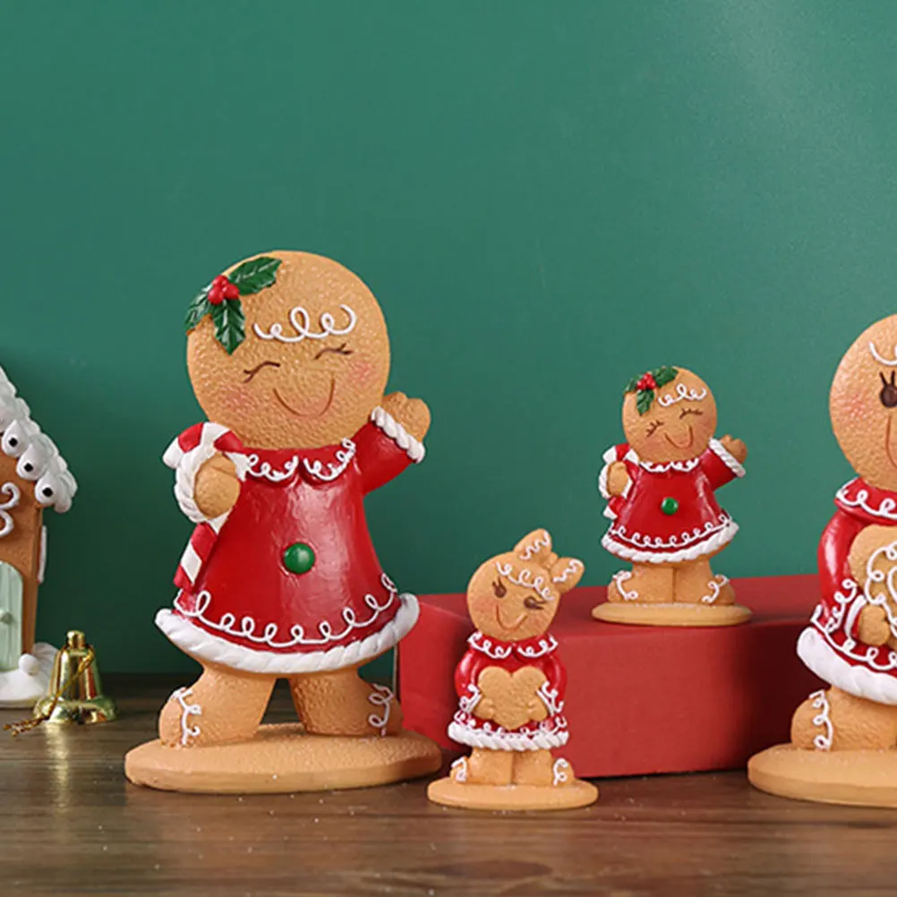 2Pcs Christmas Gingerbread Man Decoration Miniature Xmas Table Centerpiece Cute Resin Ornament Holiday Party Decor Festive Home
2Pcs Christmas Gingerbread Man Decoration Miniature Xmas Table Centerpiece Cute Resin Ornament Holiday Party Decor Festive Home