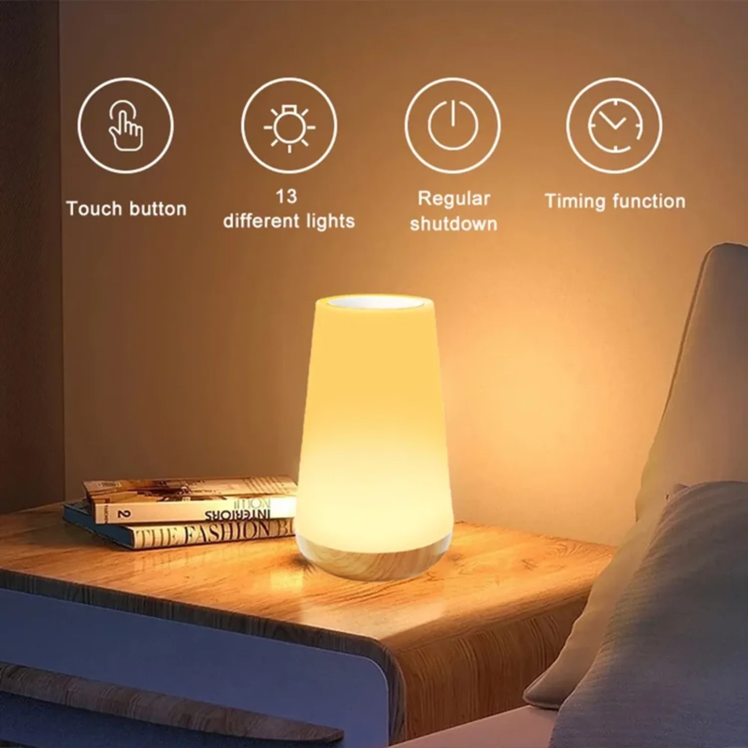 Night Light 13 Color Changing RGB Table Lamp Control Rechargeable RGB Night Lamp Dimmable Bedside Light
Night Light 13 Color Changing RGB Table Lamp Control Rechargeable RGB Night Lamp Dimmable Bedside Light
