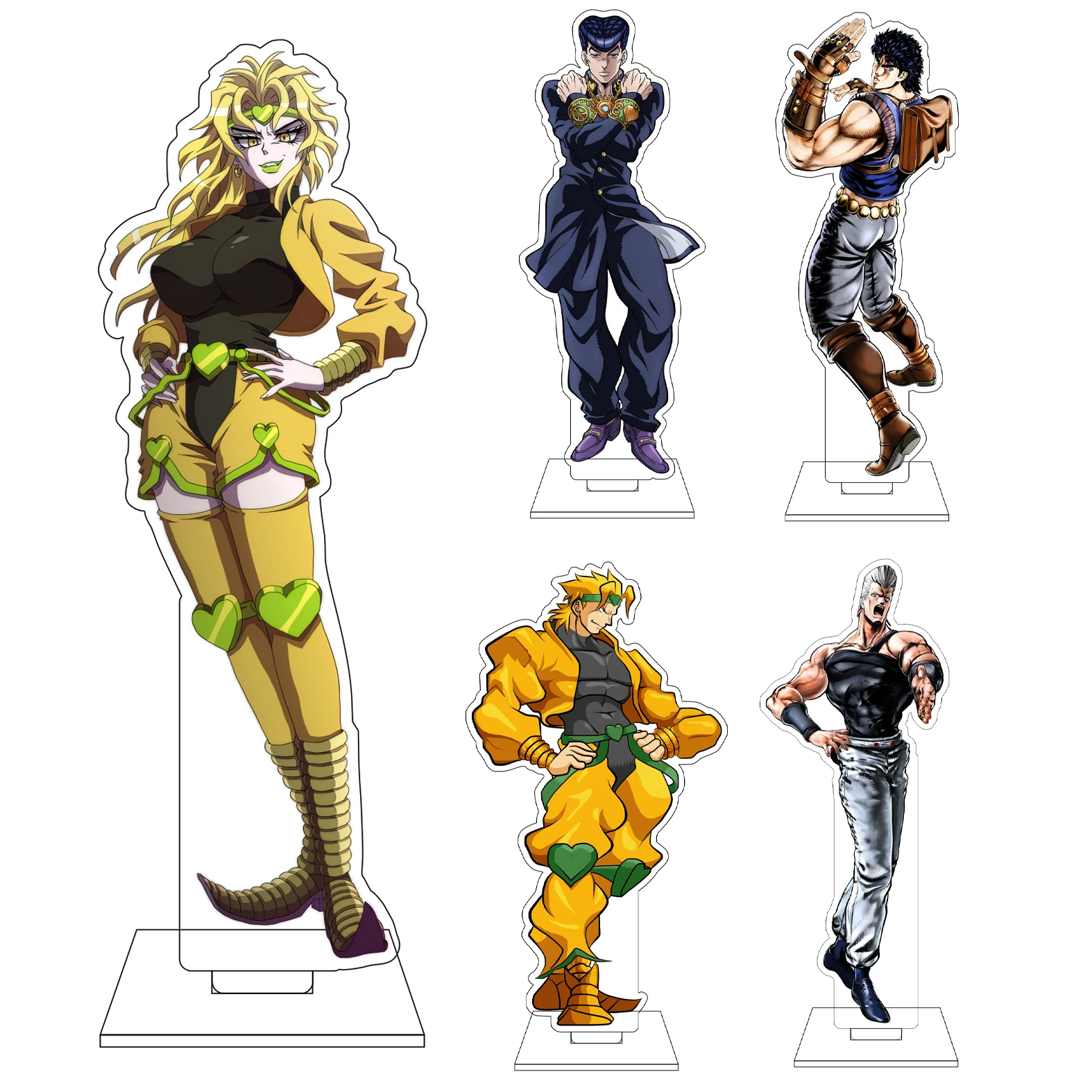 16CM Anime JoJo's Bizarre Adventure Cosplay Acrylic Figure Stand Plate Higashikata Josuke Jonathan Joestar Ornaments Gifts
16CM Anime JoJo's Bizarre Adventure Cosplay Acrylic Figure Stand Plate Higashikata Josuke Jonathan Joestar Ornaments Gifts