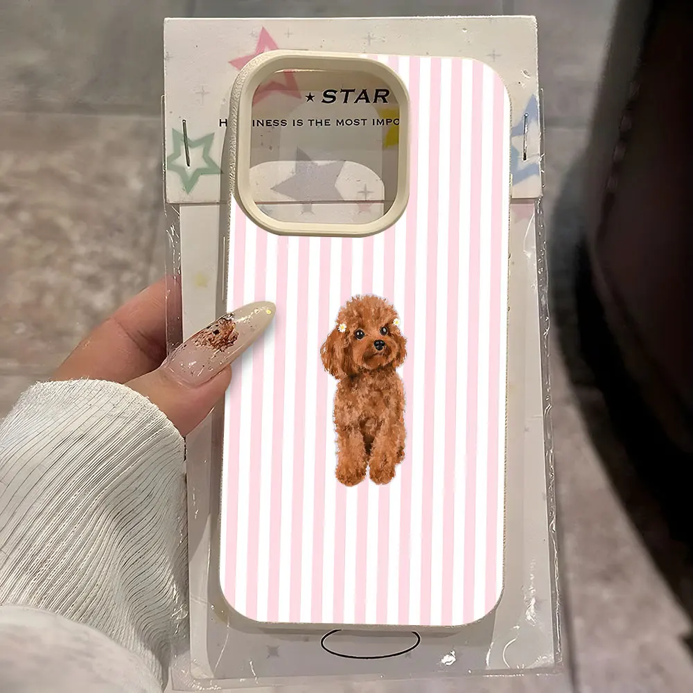 Cute Poodle Stripe Pattern Phone Case For iPhone 17 16 15 Pro 14 13 12 11 Pro Max 14 15 Plus 17Air X Xs XR Lychee Silicone Cover
Cute Poodle Stripe Pattern Phone Case For iPhone 17 16 15 Pro 14 13 12 11 Pro Max 14 15 Plus 17Air X Xs XR Lychee Silicone Cover