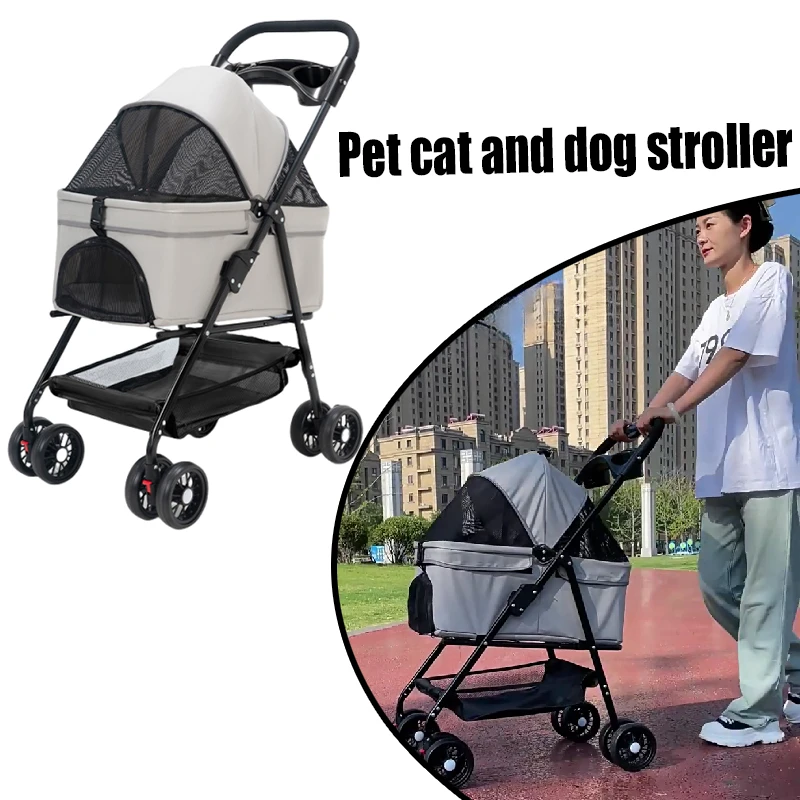 Pet Going Out Stroller Baby Stroller For Going Out Small Pet Dog Teddy Pull Cart with Storage Basket 4 Wheel Dog Travel Stroller
Pet Going Out Stroller Baby Stroller For Going Out Small Pet Dog Teddy Pull Cart with Storage Basket 4 Wheel Dog Travel Stroller