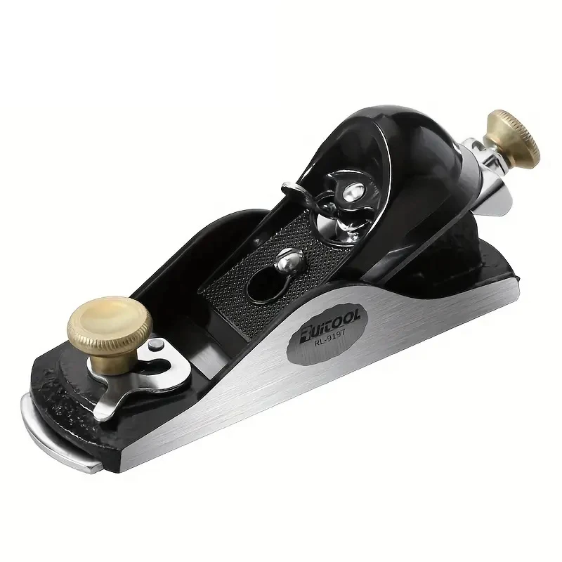 Adjustable Hand Planer 6.38'' T10 Blade Metal Body Precise Depth Control for Smooth Surfaces & Trimming HRC58-64 Blade Hardness
Adjustable Hand Planer 6.38'' T10 Blade Metal Body Precise Depth Control for Smooth Surfaces & Trimming HRC58-64 Blade Hardness