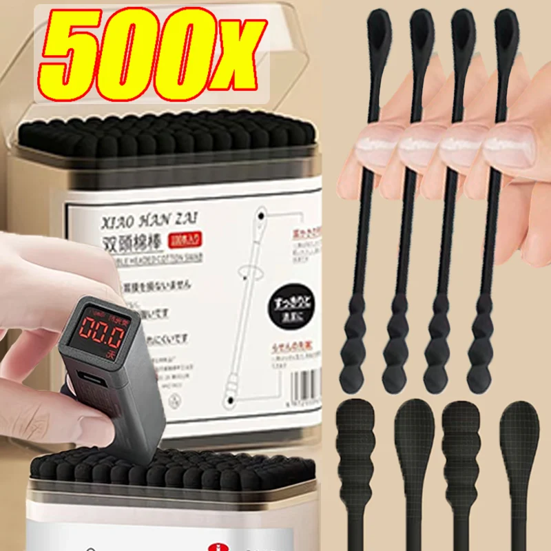 500/100pcs Double Head Disposable Cotton Swabs with Ear Digging Spoon Spiral Shape Soft Degreased Cotton Beauty Skin Care Tools
500/100pcs Double Head Disposable Cotton Swabs with Ear Digging Spoon Spiral Shape Soft Degreased Cotton Beauty Skin Care Tools