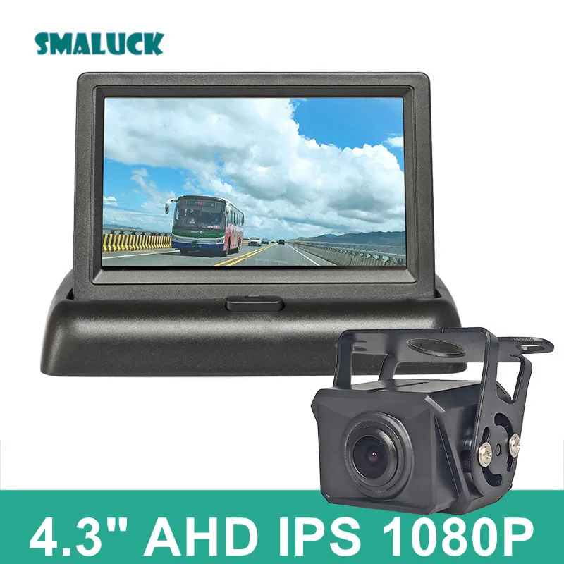 SMALUCK 4.3inch AHD IPS Foldabel Rear View Car Monitor Waterproof 1080P AHD Starlight Night Vision Backup Bus Truck Car Camera
SMALUCK 4.3inch AHD IPS Foldabel Rear View Car Monitor Waterproof 1080P AHD Starlight Night Vision Backup Bus Truck Car Camera